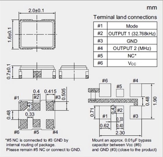 KHz與MHz同時輸出的時鐘有源晶體