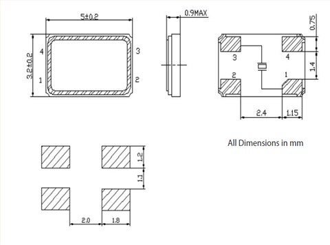 維管晶振,貼片晶振,VXM5晶振,無源晶體諧振器