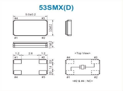 SMI晶振,貼片晶振,53SMX(D)晶振,無源晶體諧振器
