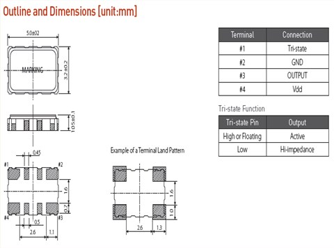 希華晶振,有源晶振,OSC73晶振,石英貼片晶振
