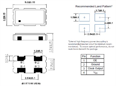 百利通亞陶晶振,有源晶振,FD晶振,FD2450017晶振