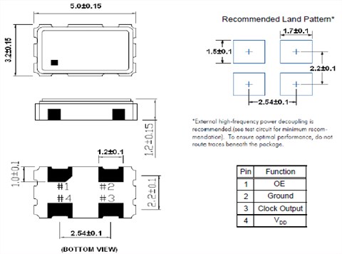 百利通亞陶晶振,有源晶振,FDC晶振,FDC500026晶振