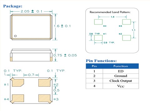 百利通亞陶晶振,有源晶振,FM晶振,FM3900001Z晶振