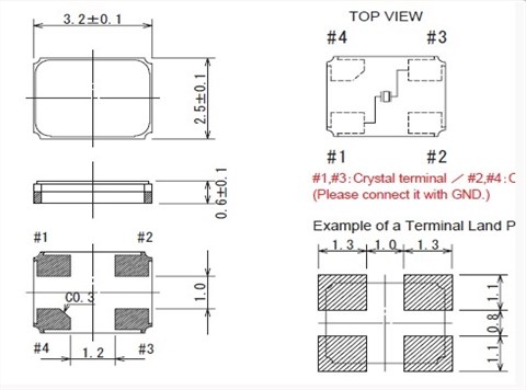 KON晶振,3225mm,8M低頻晶振,國產晶振