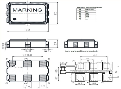 6G基站晶振,NDK汽車音響專用振蕩器,NP3225SAD-156.25MHZ-NSC5347B