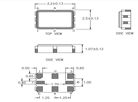 XPL326200.000000I,XP低耗能晶振,6GWIFI晶振,瑞薩LVDS振蕩器