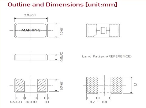 XTL741-S999-319,XTL74,32.768kHz,2012mm,希華SMD晶振