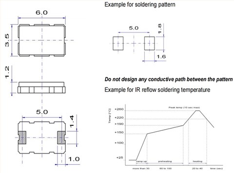 SMX-2C電信設備晶振,6035mm無源晶振,石英通兩腳貼片晶振