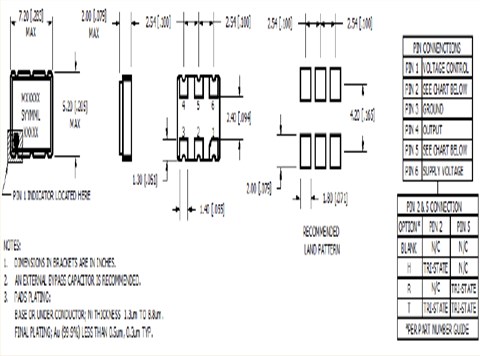 麥迪康VCXO振蕩器,MVIH305048DYR-120.000MHz-T,低功耗晶振