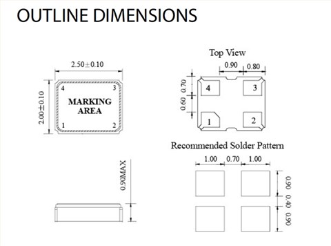SX2KL-33F200E-32.768KHz,2520mm,FCD-Tech數字設備晶振,CMOS振蕩器