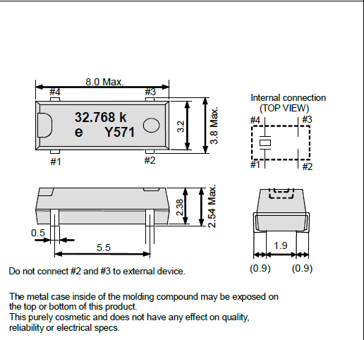 日產進口鐘表諧振器,8038黑色貼片晶振,MC-30AY晶振