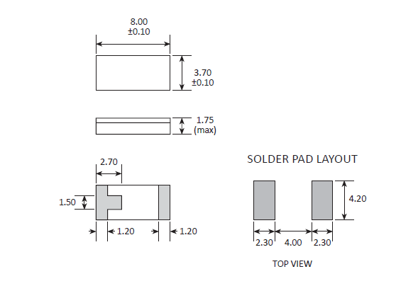 低污染石英進(jìn)口晶振,8037MHZ無源諧振器,CC1A-T1AH晶振