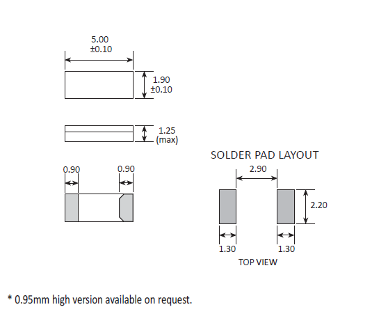 CPB控制面板諧振器,32.768K級5018晶振,CC4V晶振