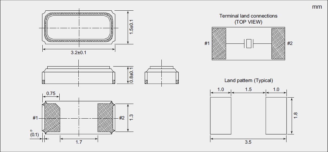 無線藍(lán)牙KHZ諧振器,時(shí)鐘模塊3215晶體,NX3215SE晶振
