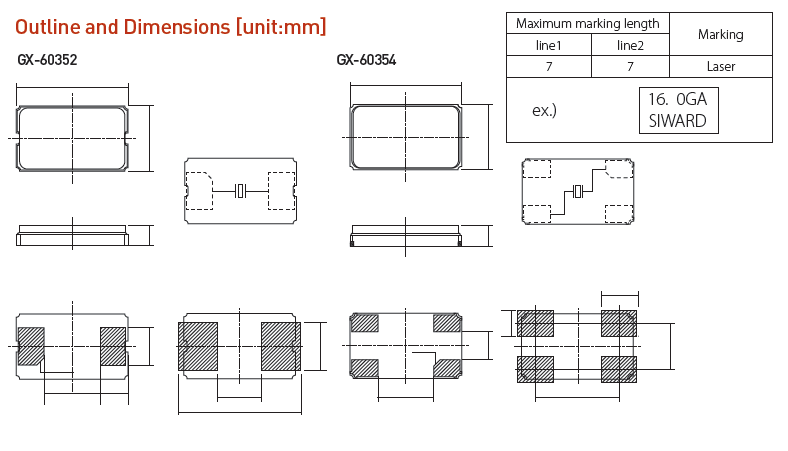 GX-60354晶振,臺產SMD晶振,高質量晶振