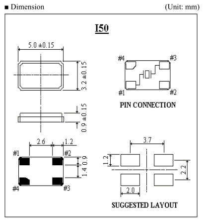 ITTI晶振,I50晶振,四腳貼片晶振,I510-24.000-18晶振