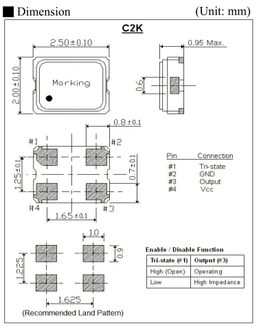 ITTI晶振,C2K晶振,智能手機晶振,C2KC20-32.768-15-3.3V晶振