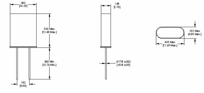 PDI晶振,HA晶振,兩腳插件晶振