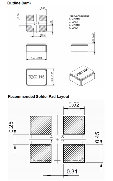 IQD晶振,IQXC-146晶振,歐美進(jìn)口晶振