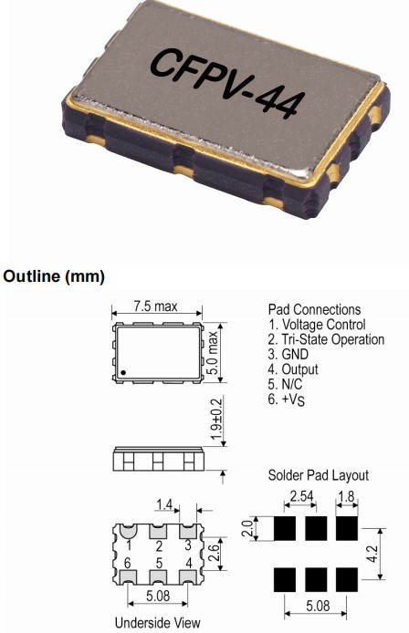 IQD晶振,CFPV-44晶振,低電源電壓晶振