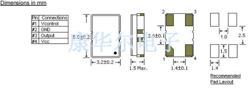 STD晶振,VTC35-4-12M800000晶振,小體積薄型晶振