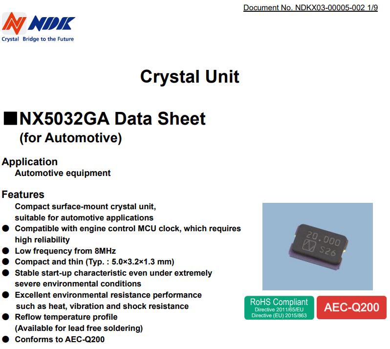 NX5032GA 4 NX5032GA 4